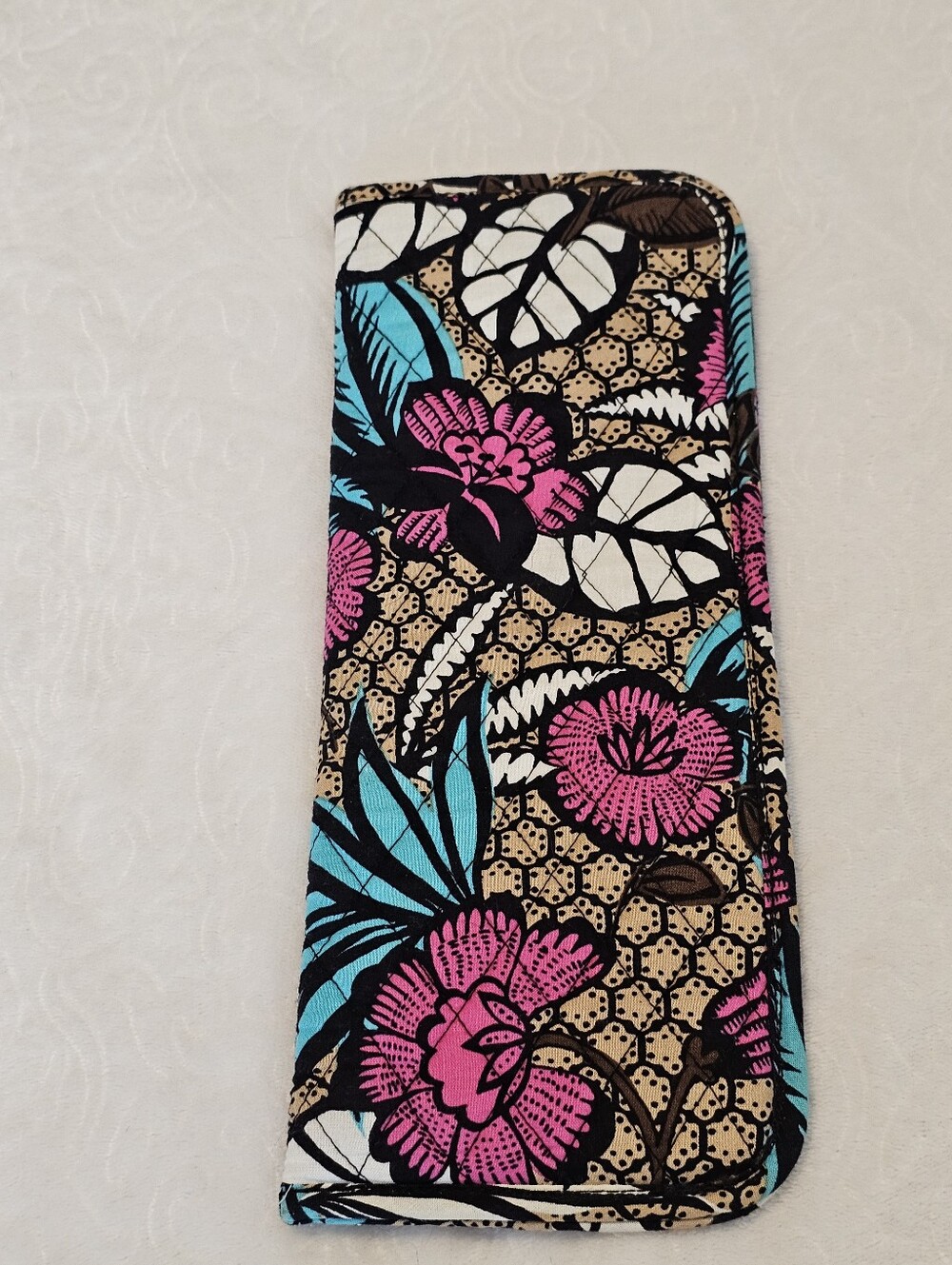 Vera Bradley Folkloric Heat Resistant Flat Iron Cover Sleeve Travel Pouch Bag